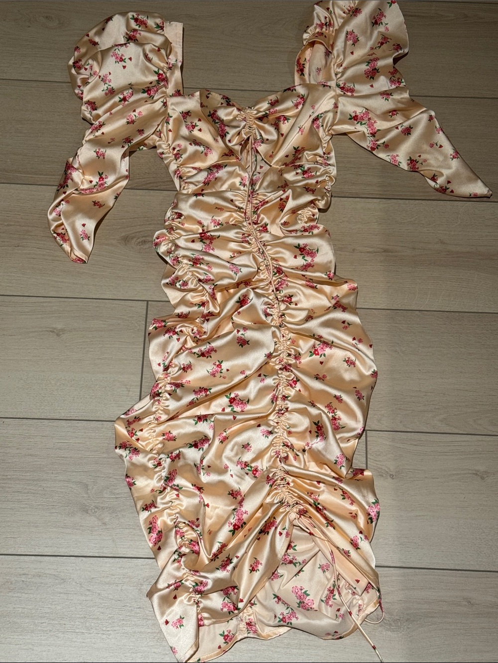 For love and lemons pink midi XS dress